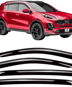 Voron Glass Deflectores de Lluvia duraderos -Negro