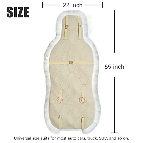 Fundas de Asiento de Coche de Piel de Oveja Universal - Imagen 6