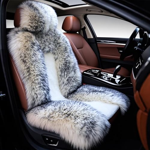 Fundas de Asiento de Coche de Piel de Oveja Universal