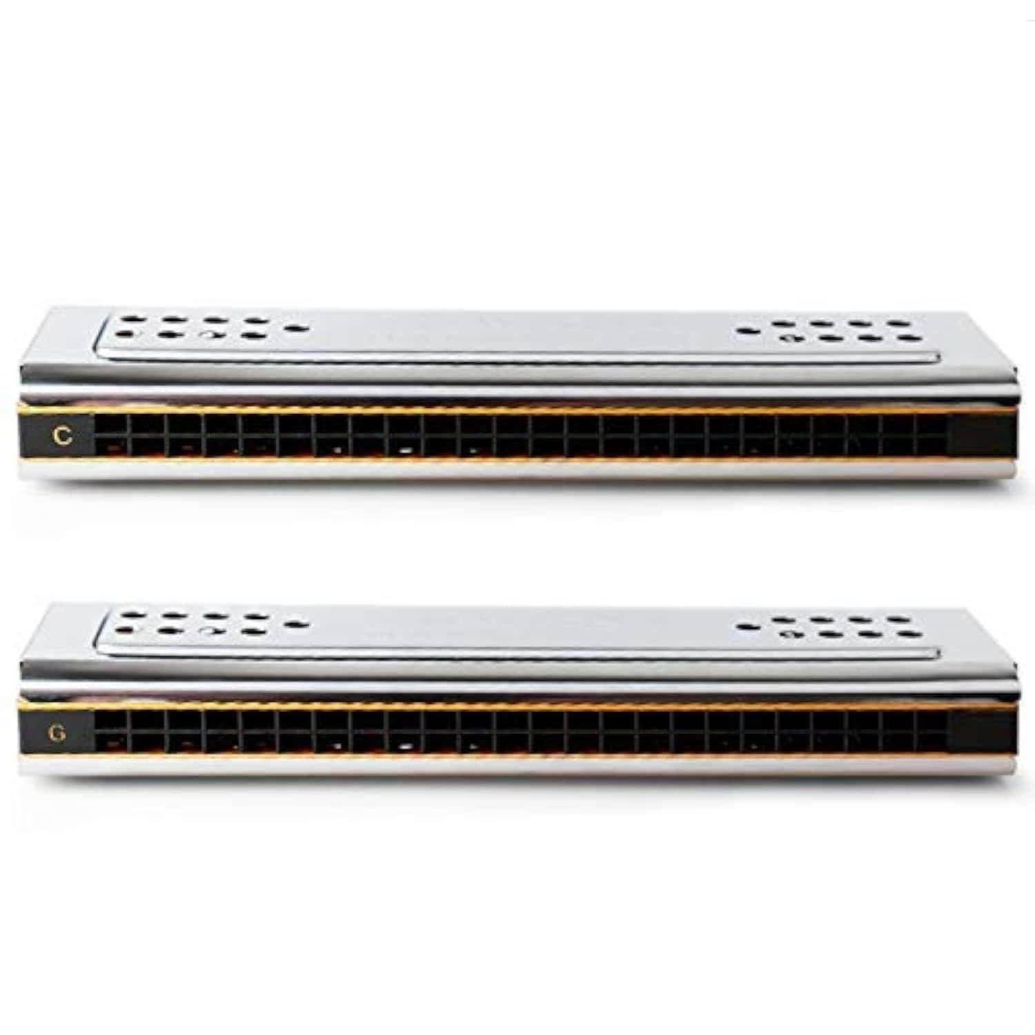 Armónica de tremolo dual de doble cara Swan 2 en 1 en tonos