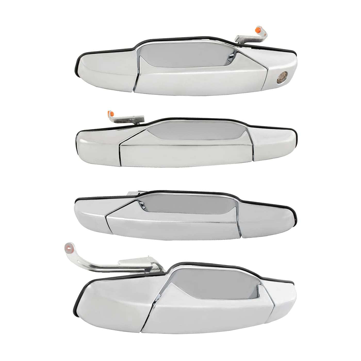 Manijas exteriores cromadas para puertas delanteras y