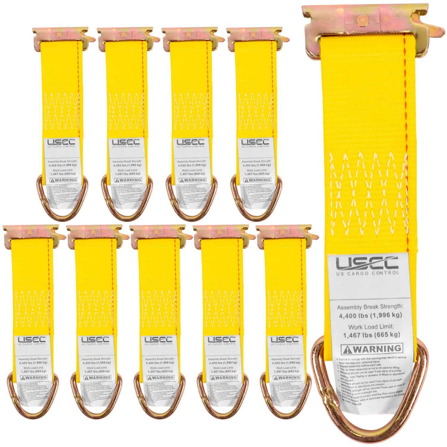 Amarres de Cuerda E-Track de US Cargo Control, 2 pulgadas x