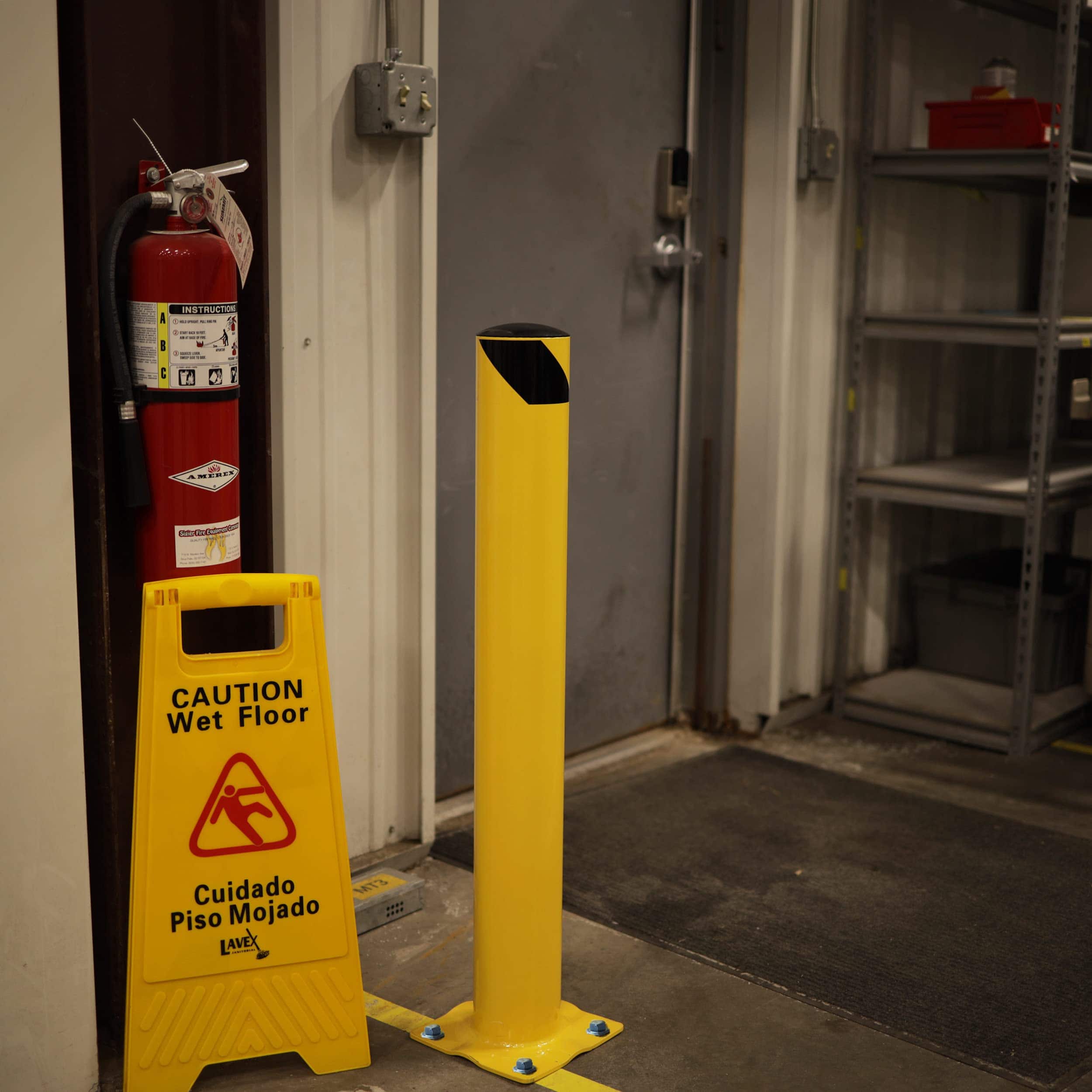 Poste de bolardo de seguridad BISupply para estacionamiento - Imagen 8