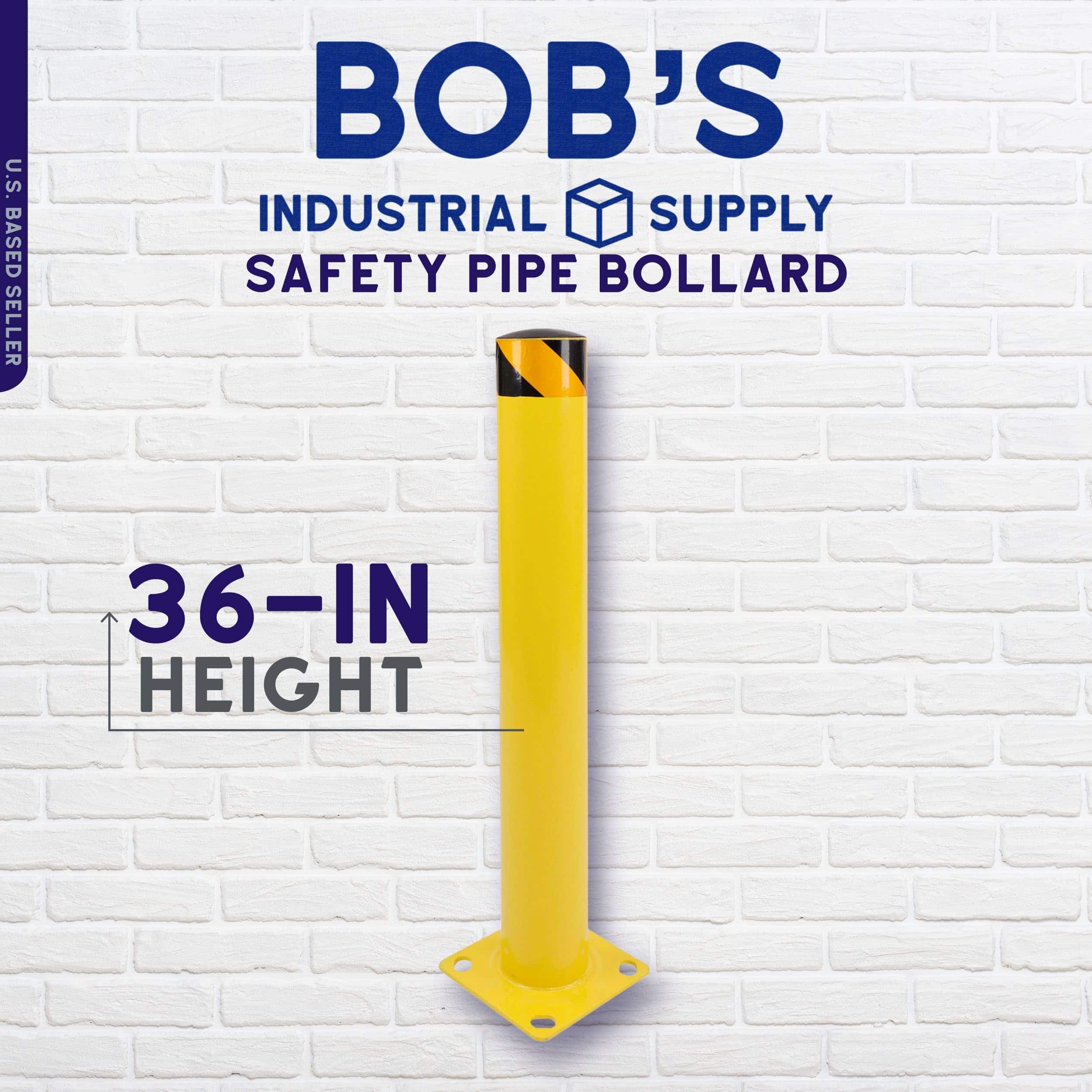 Poste de bolardo de seguridad BISupply para estacionamiento - Imagen 3