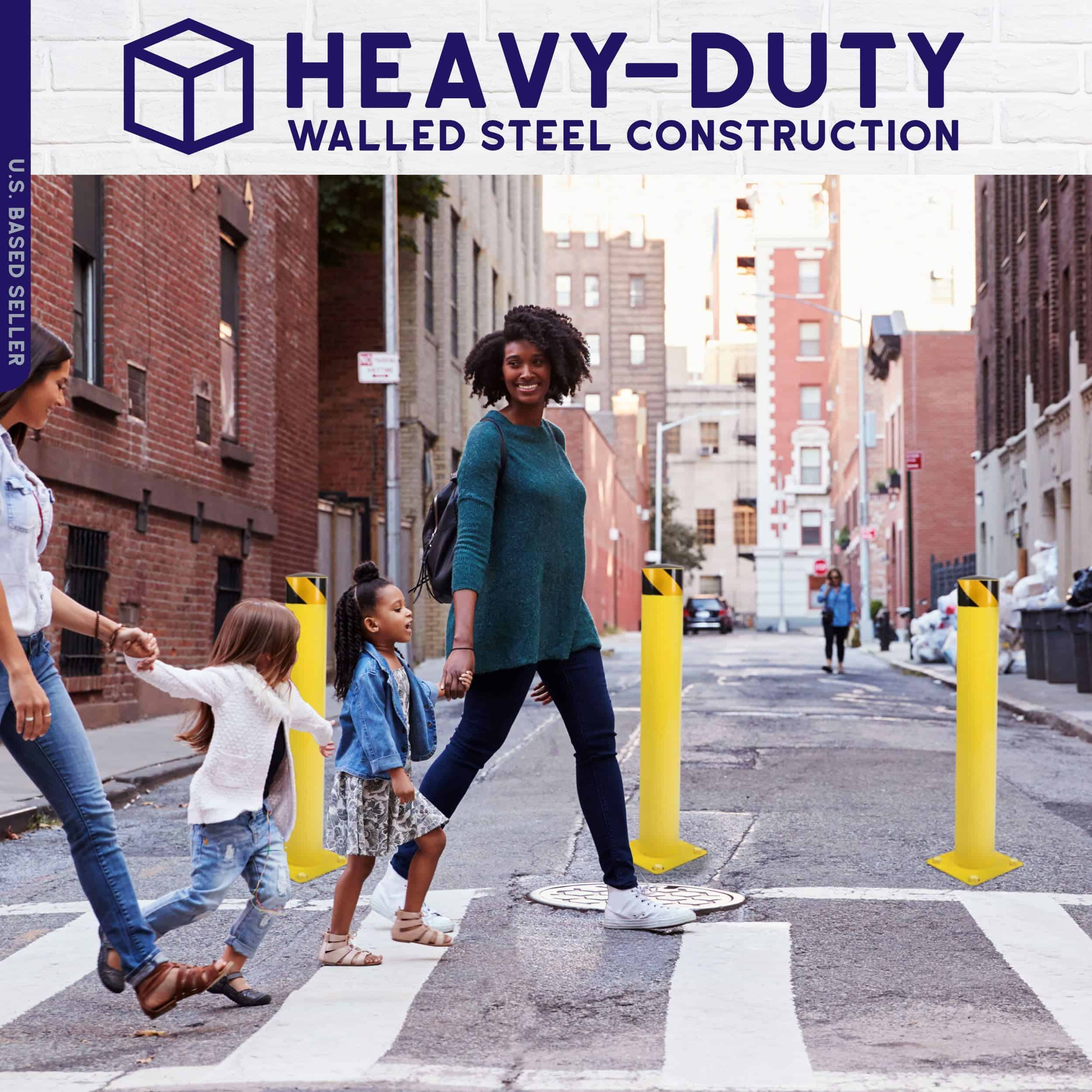 Poste de bolardo de seguridad BISupply para estacionamiento - Imagen 4