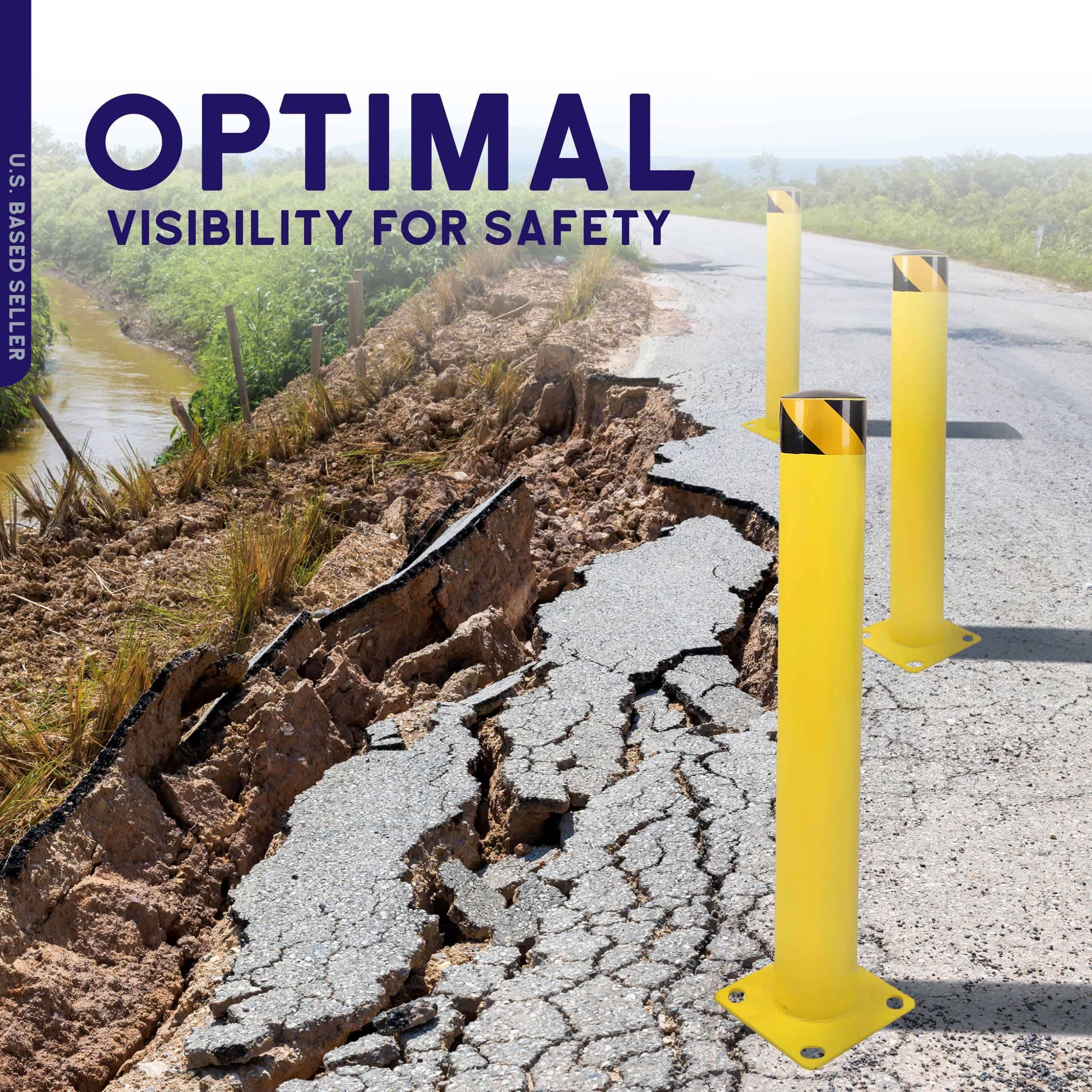 Poste de bolardo de seguridad BISupply para estacionamiento - Imagen 5