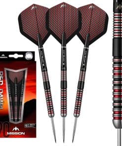 Mission Darts Red Dawn | Juego de Dardos de Punta de Acero