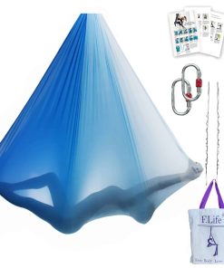 Hamaca de Yoga Aéreo F.Life 5.5 yardas Tela de Seda Premium