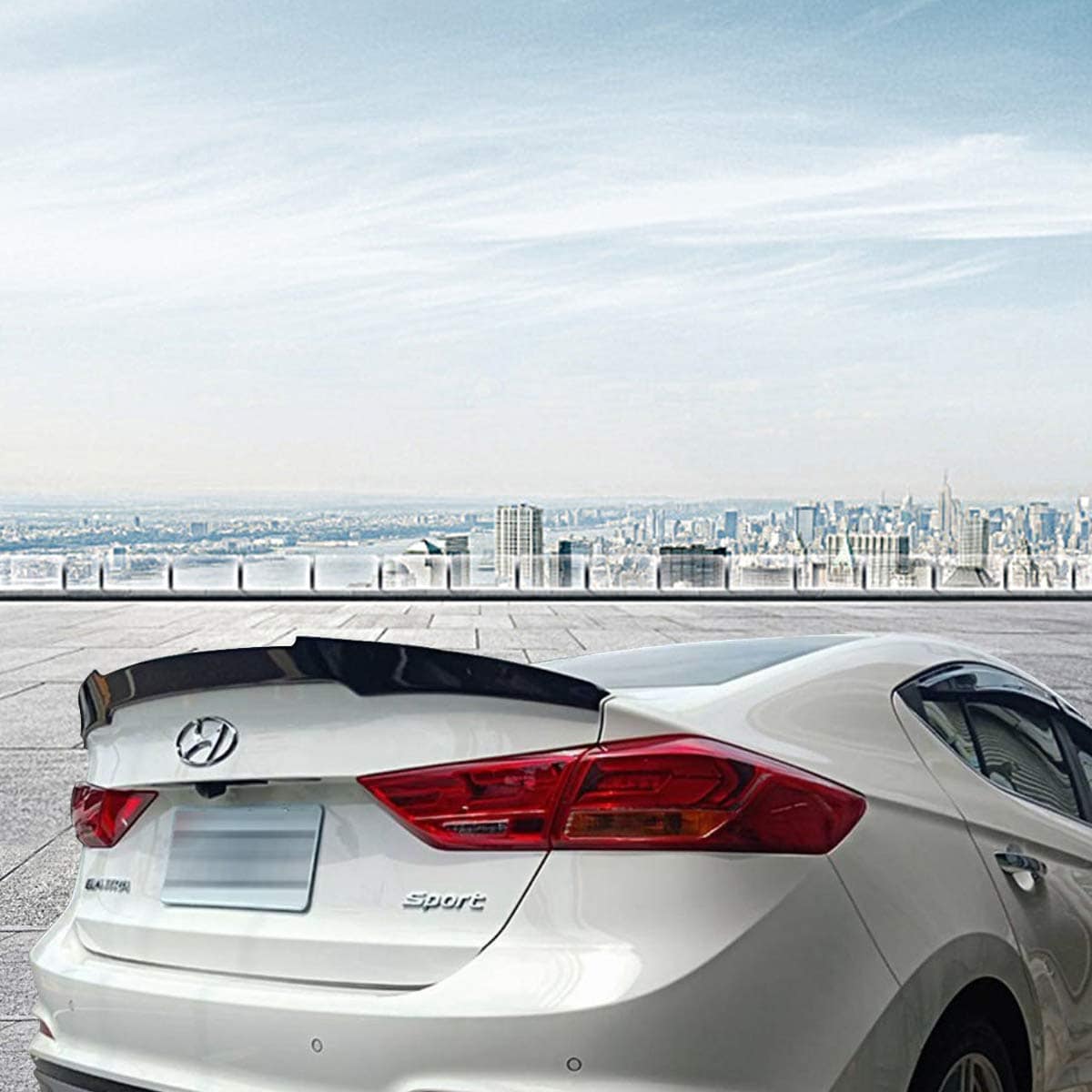 Alerón trasero brillante negro 2015-2018 compatible con - Imagen 3