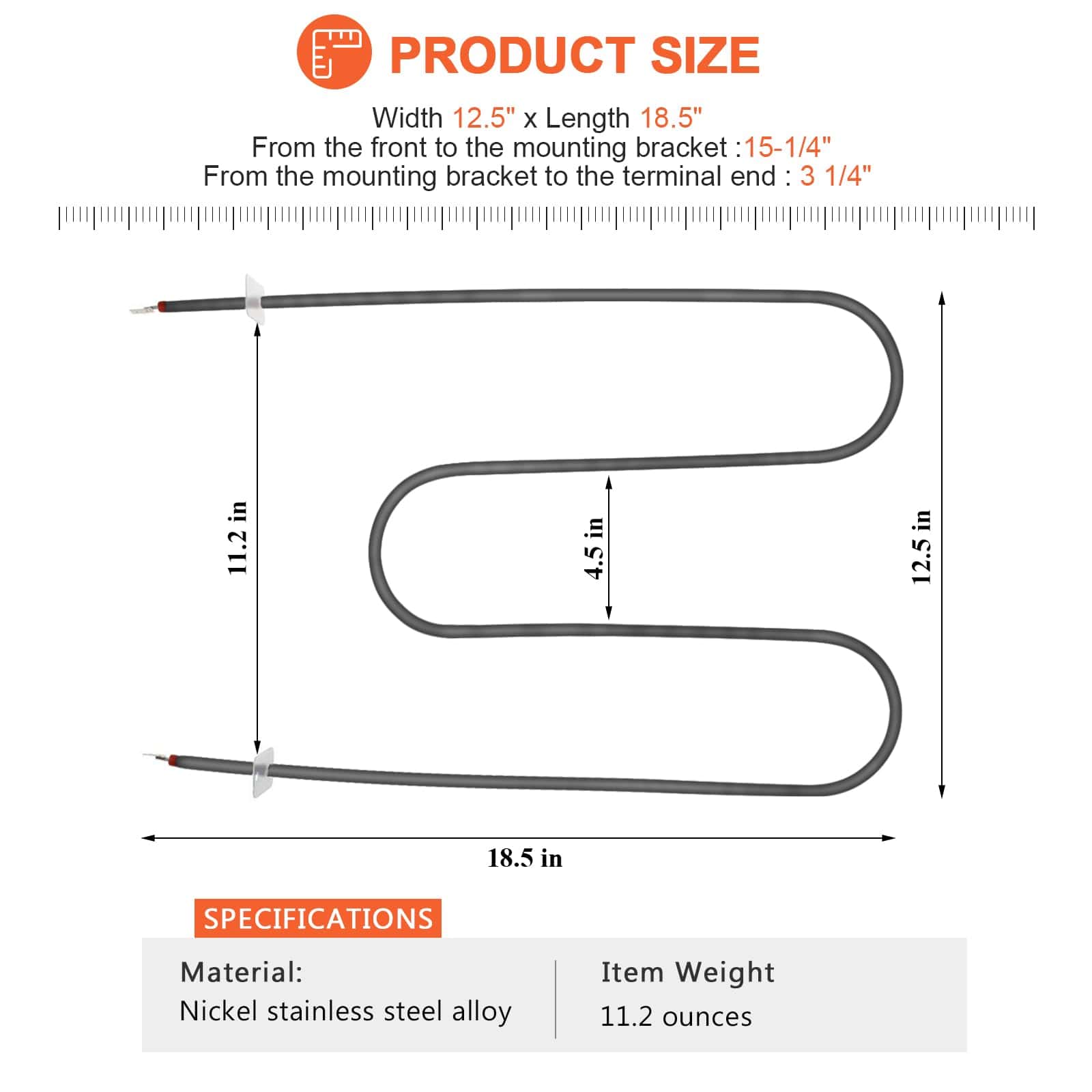 Beaquicy 316203200 Elemento de Asador - Reemplazo del - Imagen 5