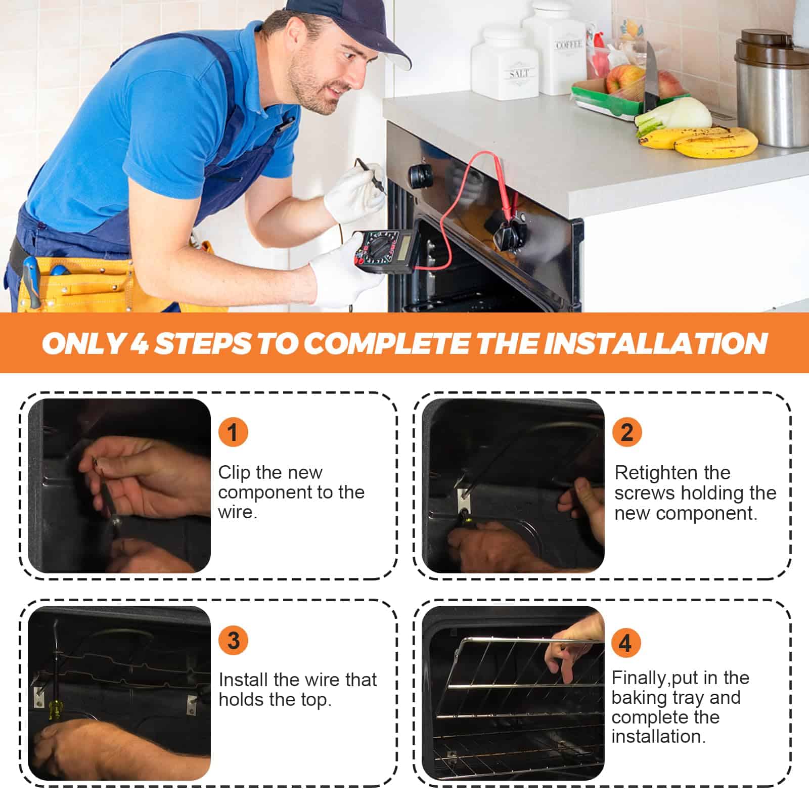 Beaquicy 316203200 Elemento de Asador - Reemplazo del - Imagen 6