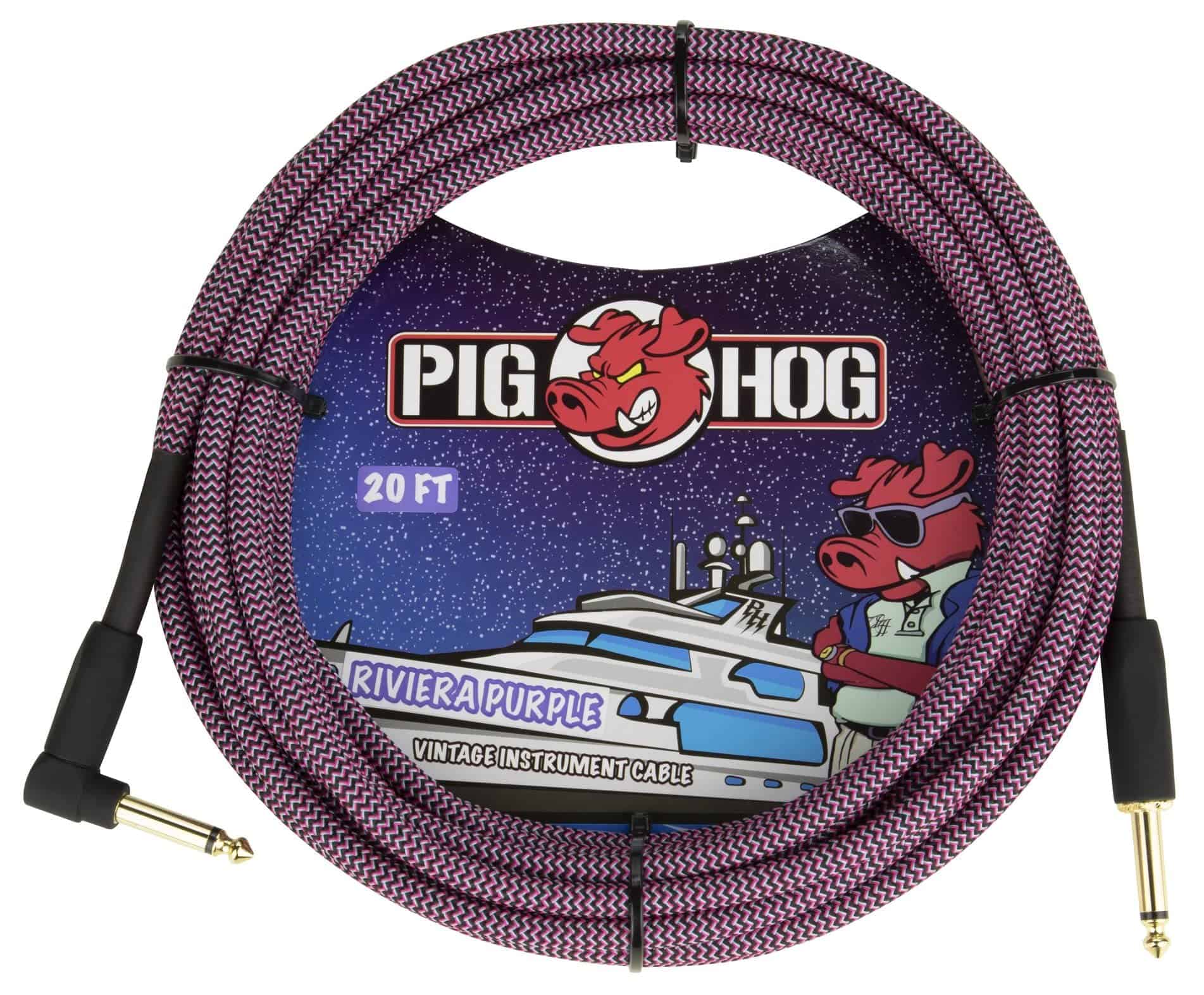 Cable de Instrumento vintage Pig Hog PCH20RPPR de 20 pies