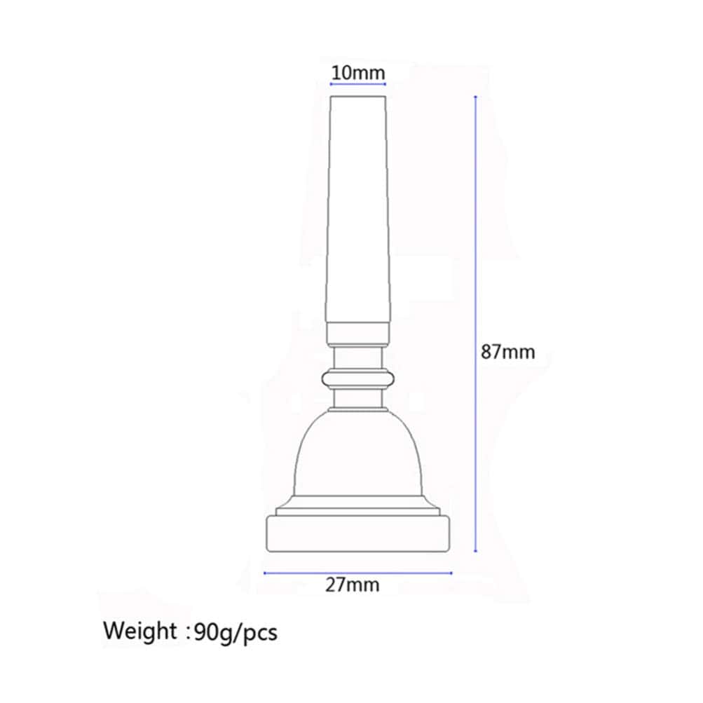 Milisten Boquilla de Trompeta Screamer 5C Plateada - - Imagen 3