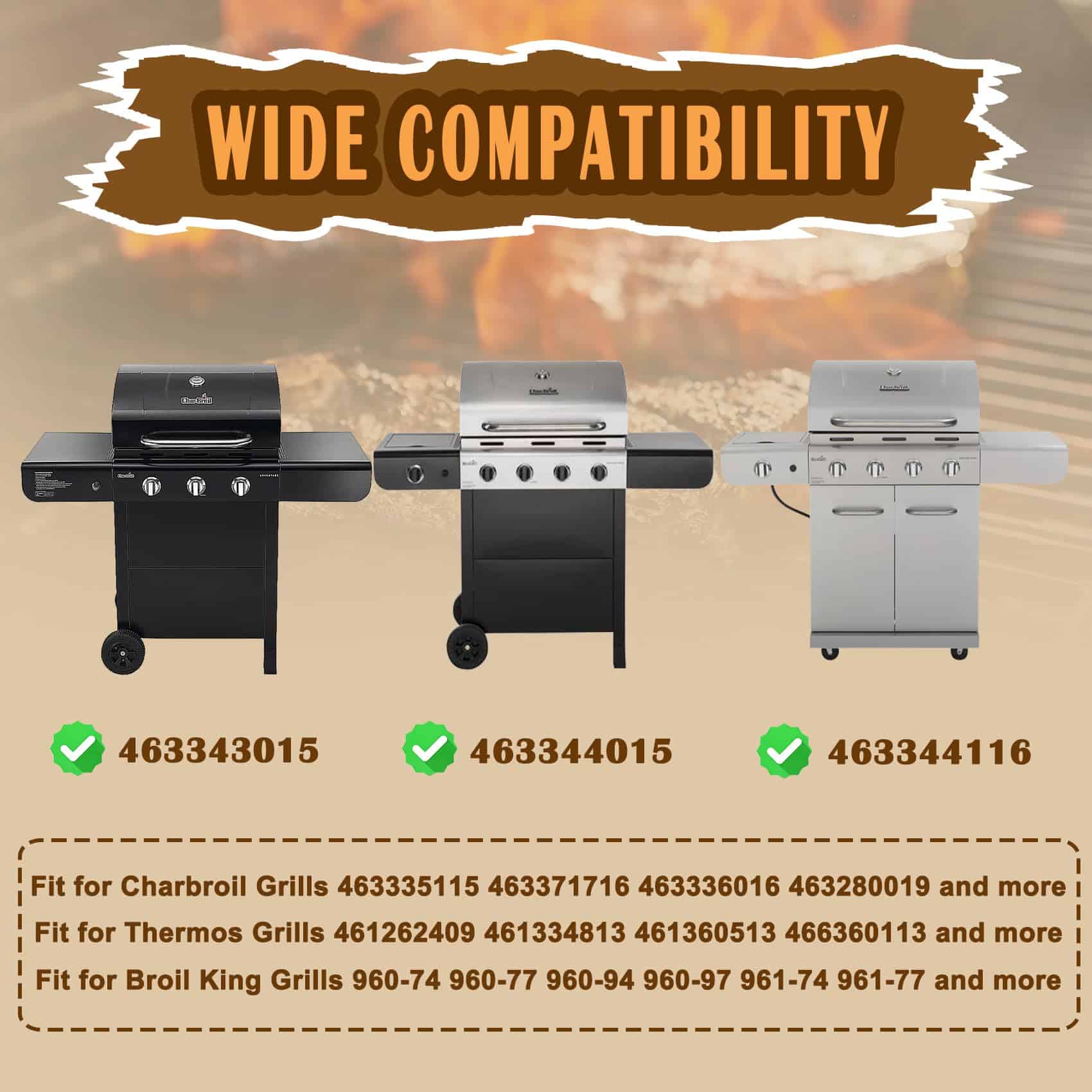 Rejillas de Cocina SafBbcue 16 15/16" para Charbroil - Imagen 4