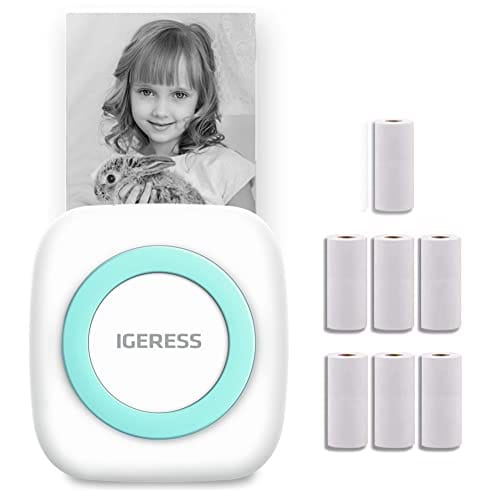 IGERESS Mini Printer, Impresora Térmica de Bolsillo