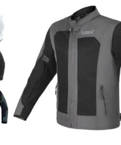 CHAQUETA DE MALLA DE ALTA VISIBILIDAD PARA MOTOCICLISTA