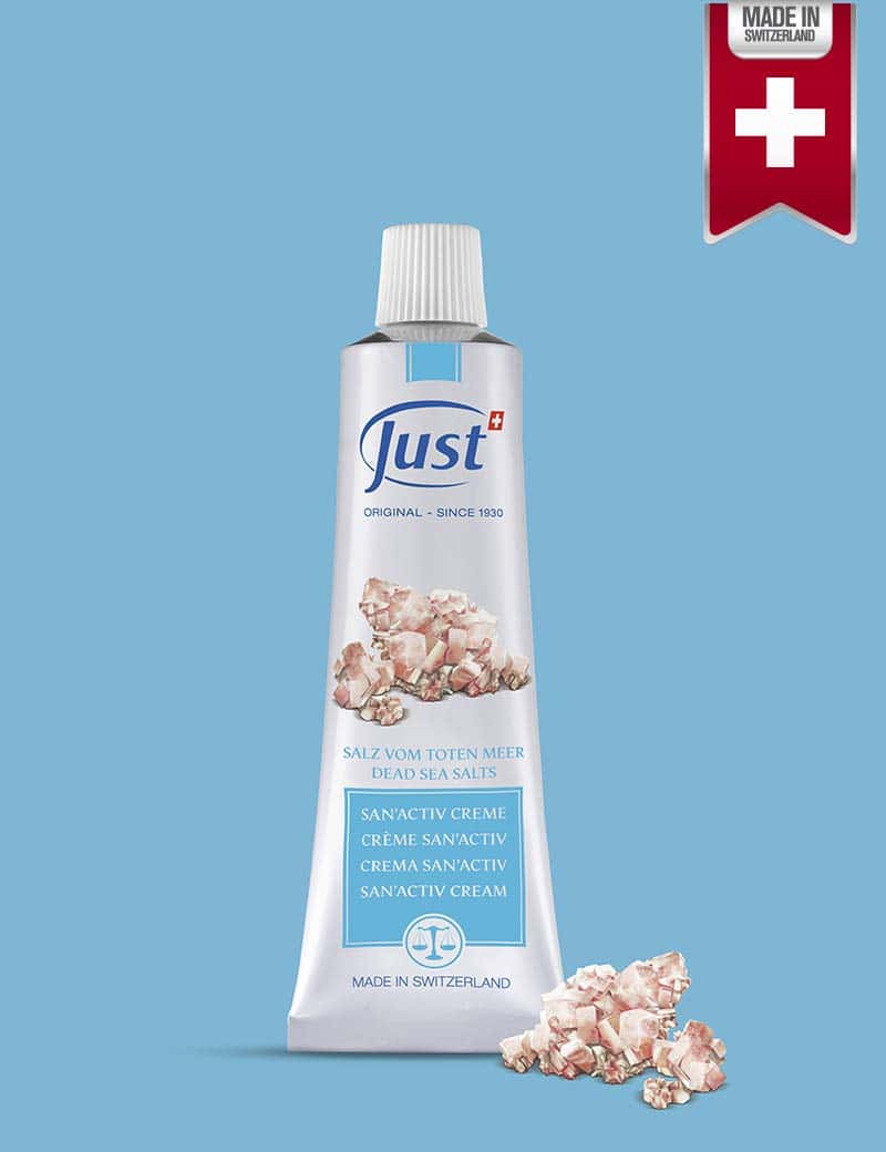 Crema Original Suiza JUST San'Acitve 100 ml (Hecha en Suiza) - Imagen 3