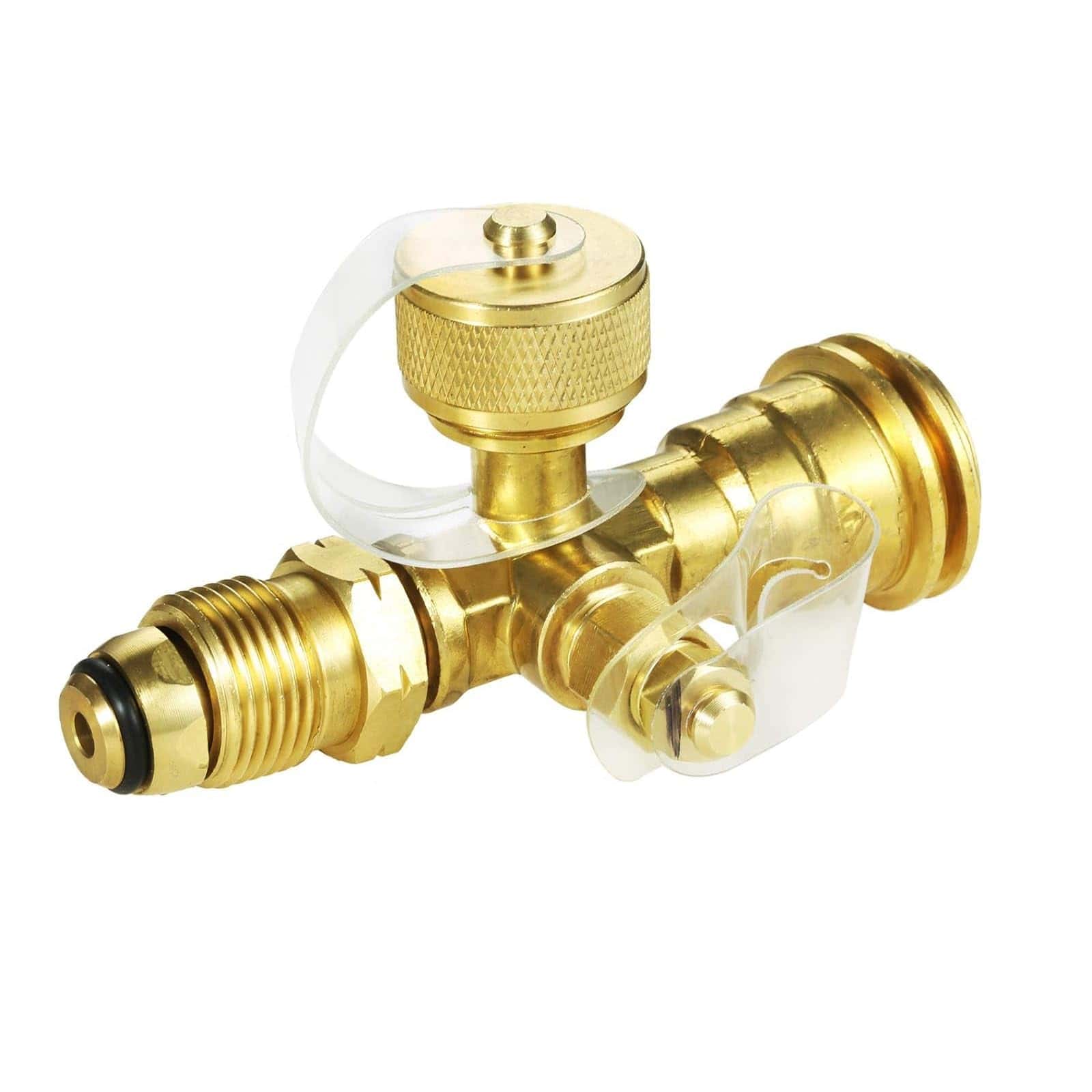 MCAMPAS Conector en T de Latón Propano con Adaptador de 4