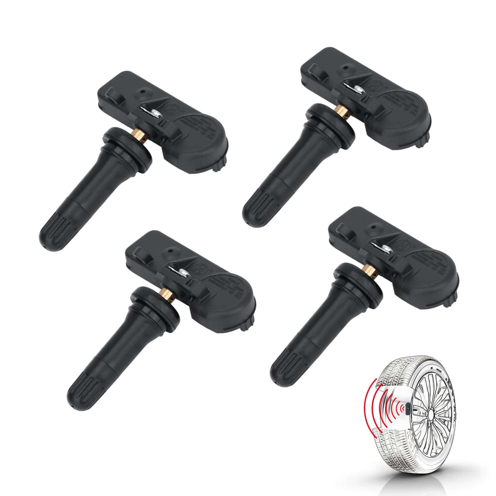 Sensor del Sistema de Monitoreo de Presión -Juego de 4