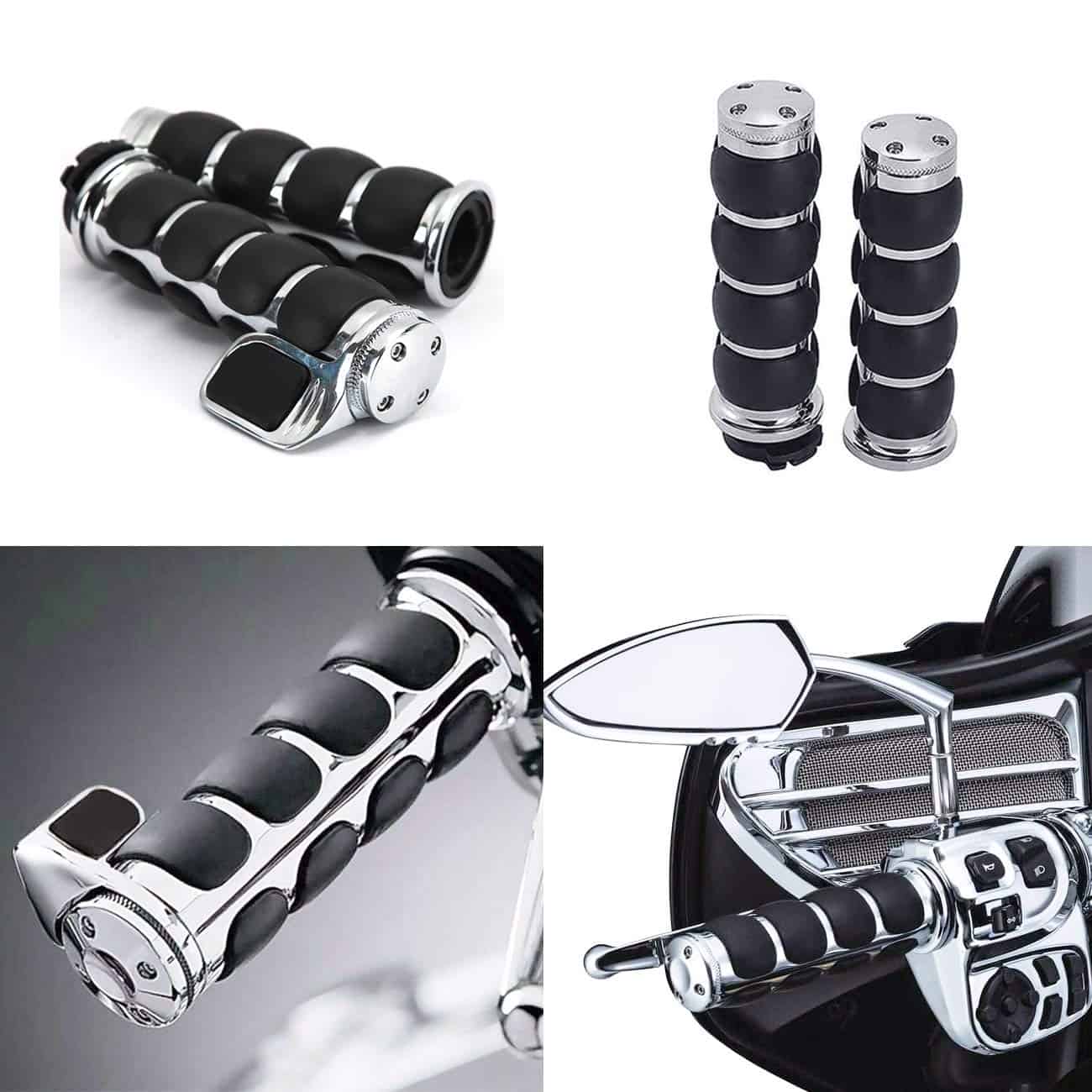 MOTLTECH Puños para Motocicleta 1" (25mm) -Plata - Imagen 6