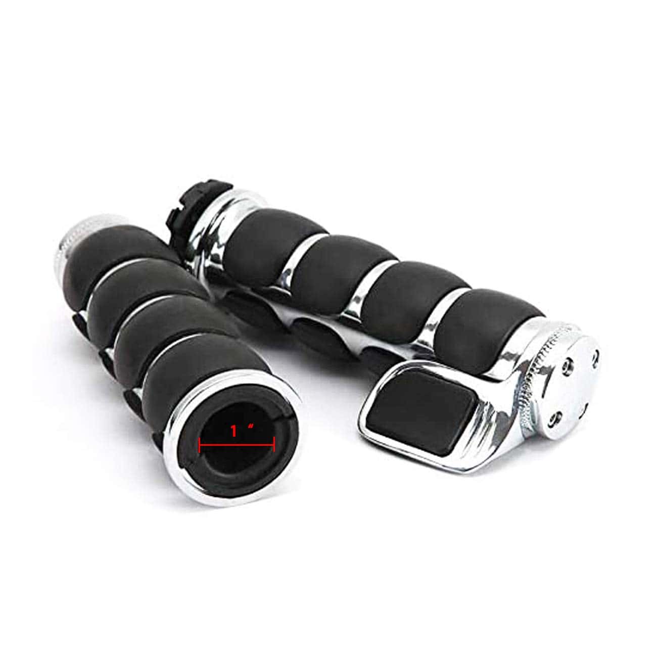 MOTLTECH Puños para Motocicleta 1" (25mm) -Plata - Imagen 3