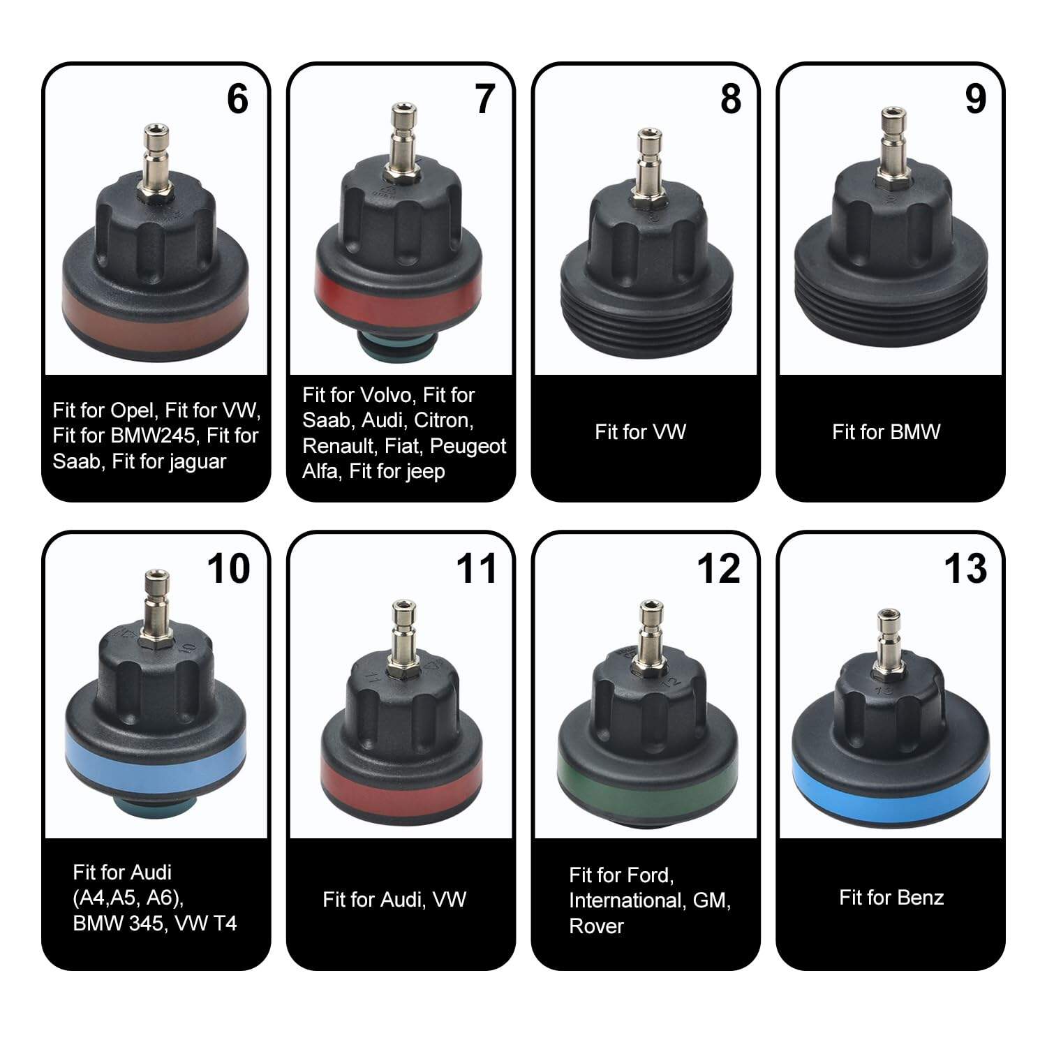 Kit de Prueba de Presión de Refrigerante Prokomon de 15 - Imagen 6