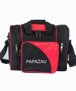 Bolso de bolos PAPAZAU para una sola bola - -Negro/Rojo