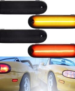 4/Pzs Delantero/Trasero Miata LED Lámparas de Marcador