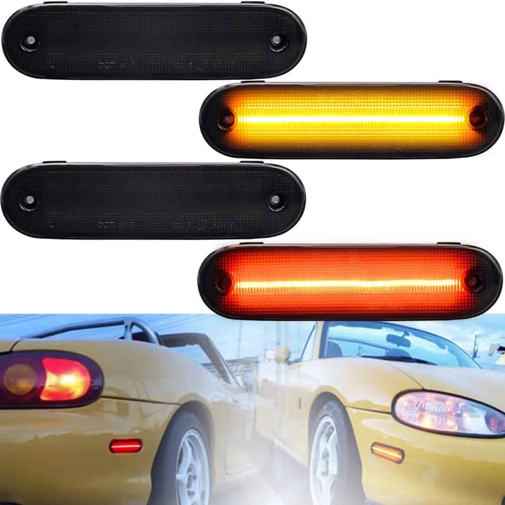 4/Pzs Delantero/Trasero Miata LED Lámparas de Marcador