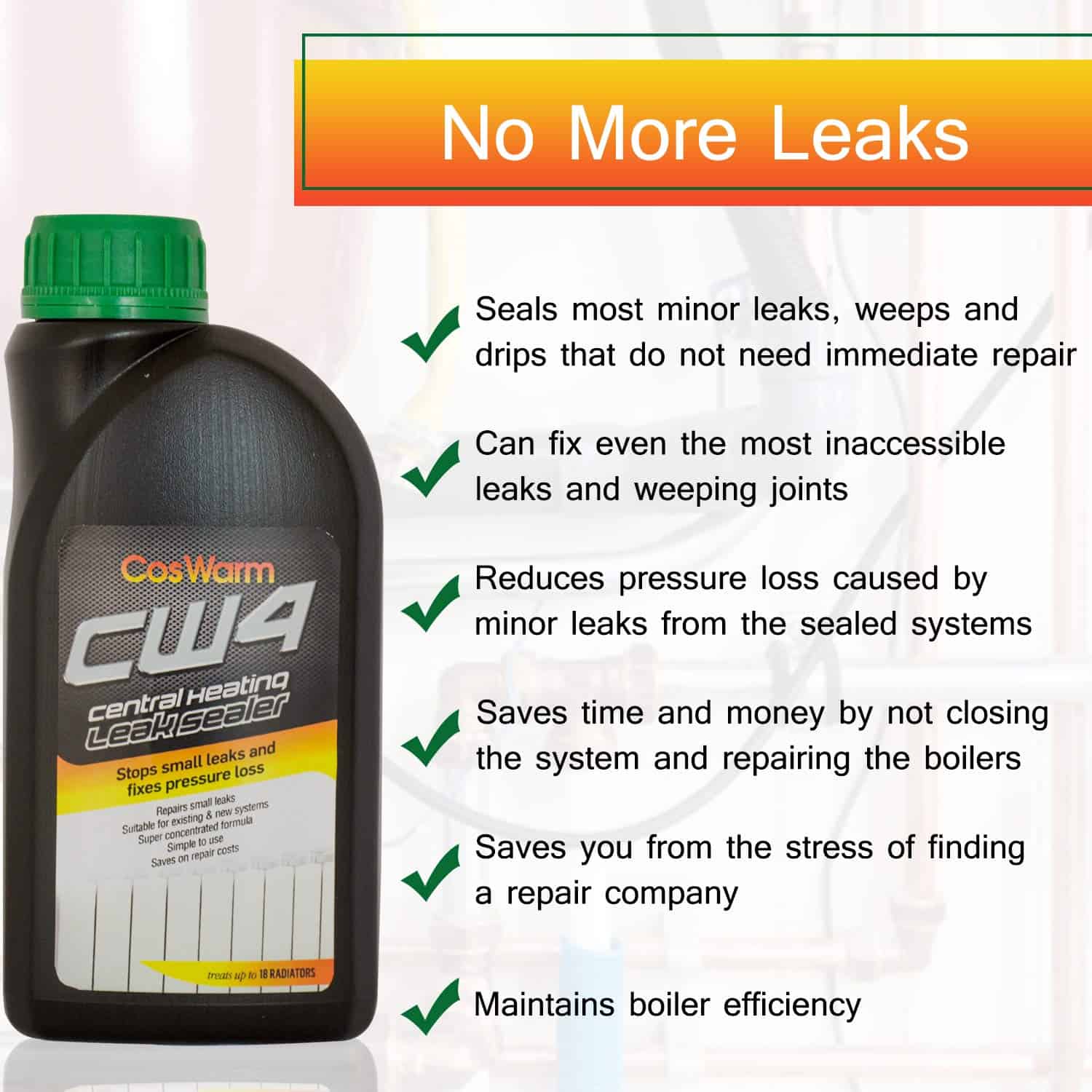 Sellador de Fugas para Calefacción Central CosWarm CW4 - - Imagen 6