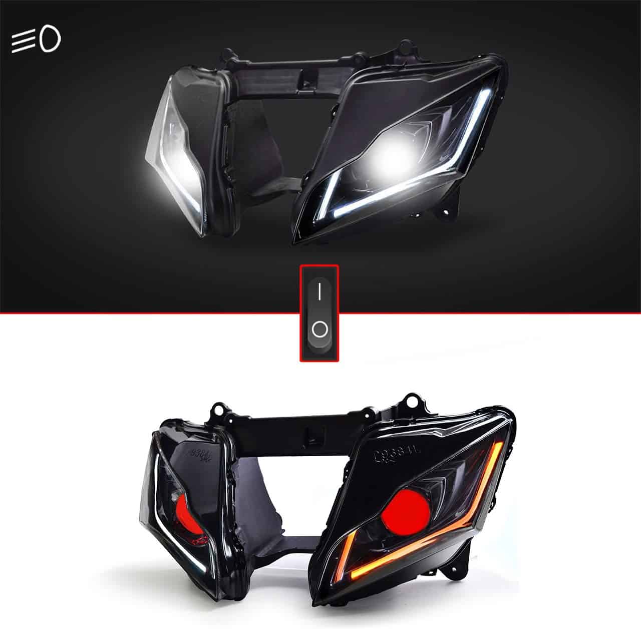 Ensamblaje de Faro LED KT para Ninja ZX-10R 2016-2020, Faro - Imagen 6