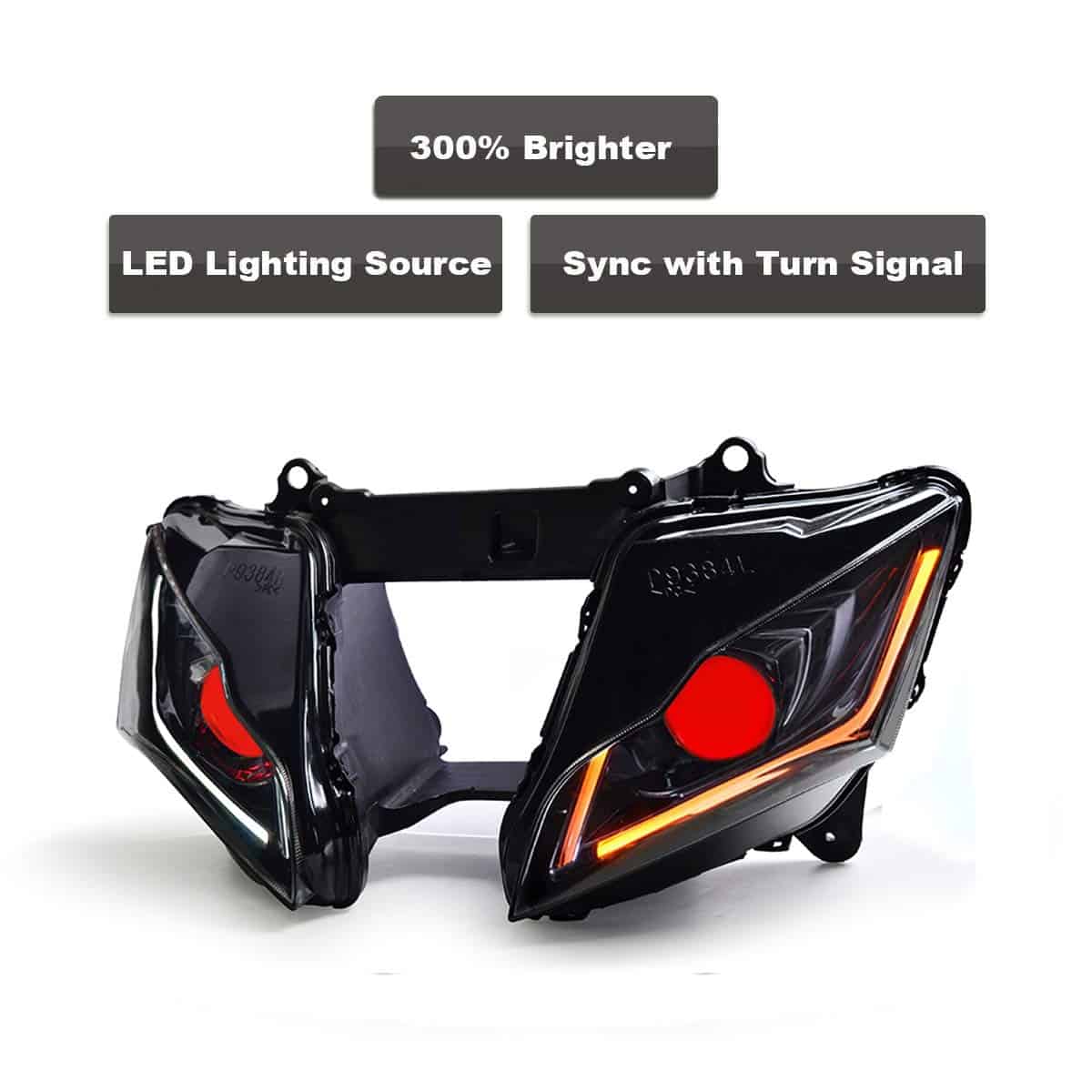 Ensamblaje de Faro LED KT para Ninja ZX-10R 2016-2020, Faro - Imagen 5