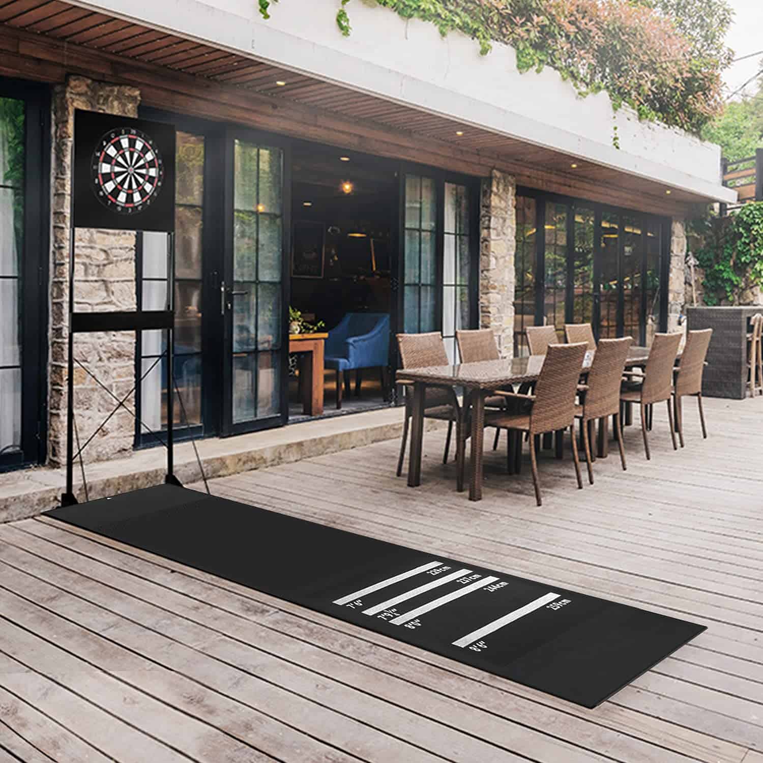 Tapete de Dardos resistente MYOYAY, 9.8 x 2 pies Mat de - Imagen 6