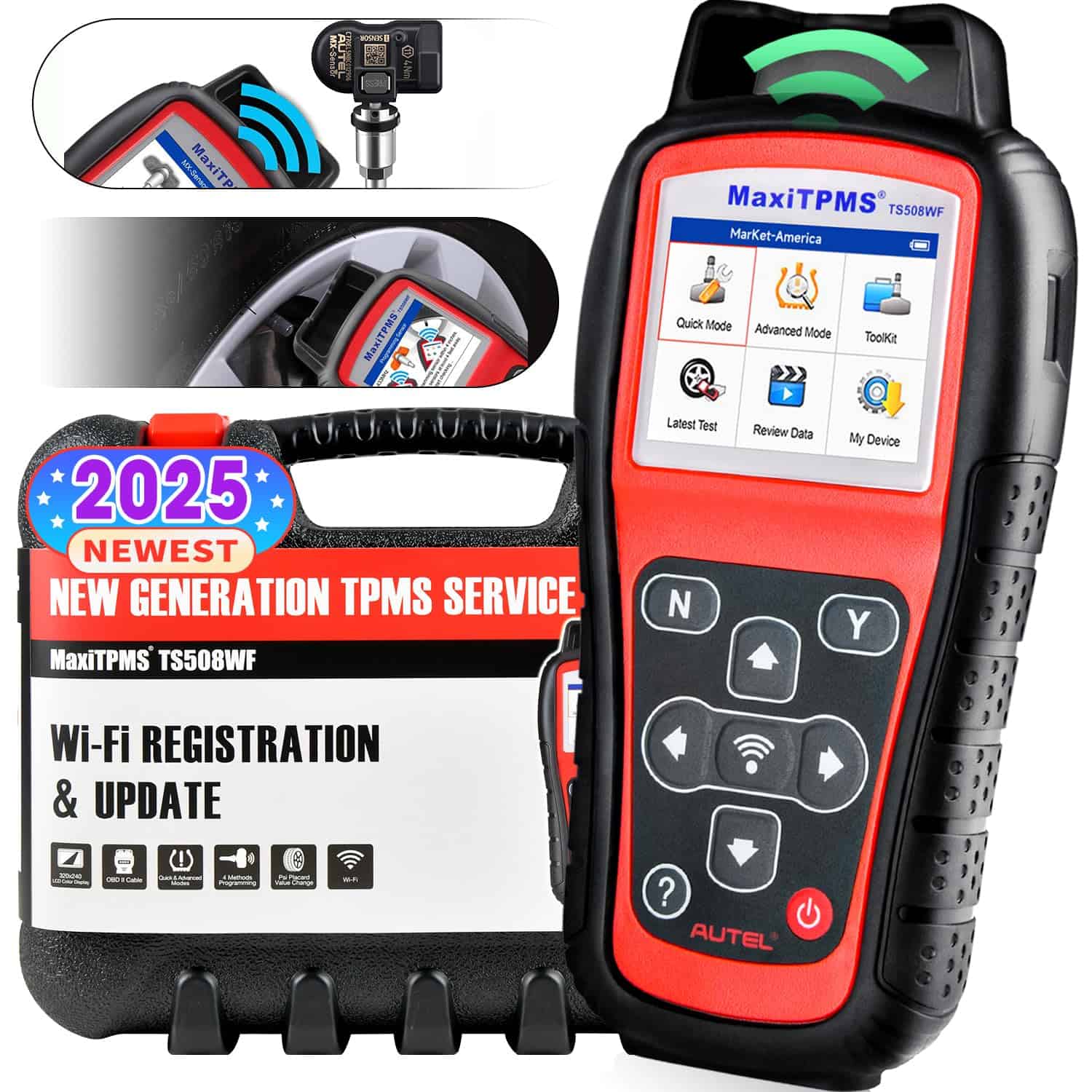 Autel MaxiTPMS TS508WF Herramienta de Reaprendizaje TPMS,