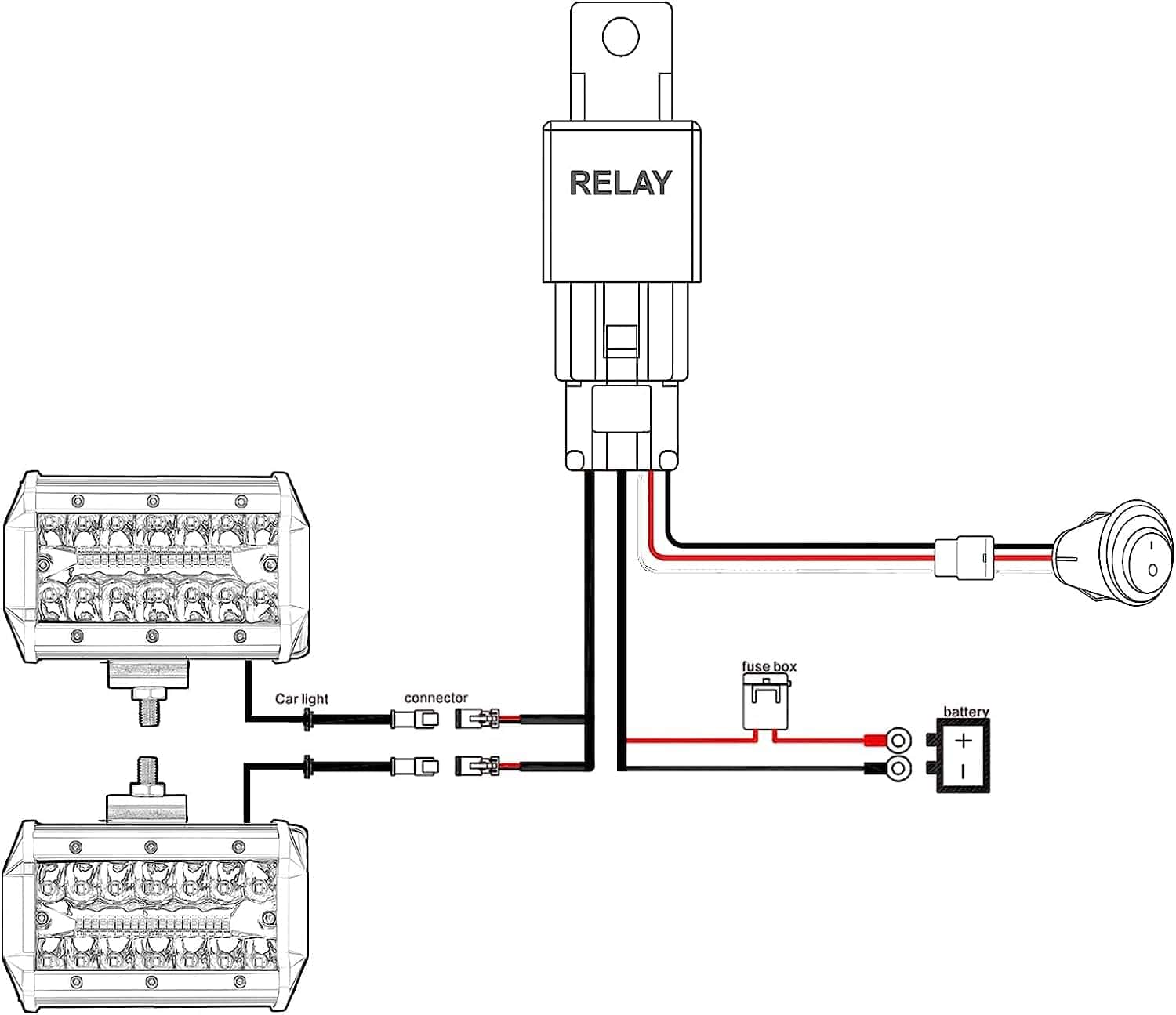 Luces antiniebla para motocicleta Falconstar, 2 luces LED - Imagen 6