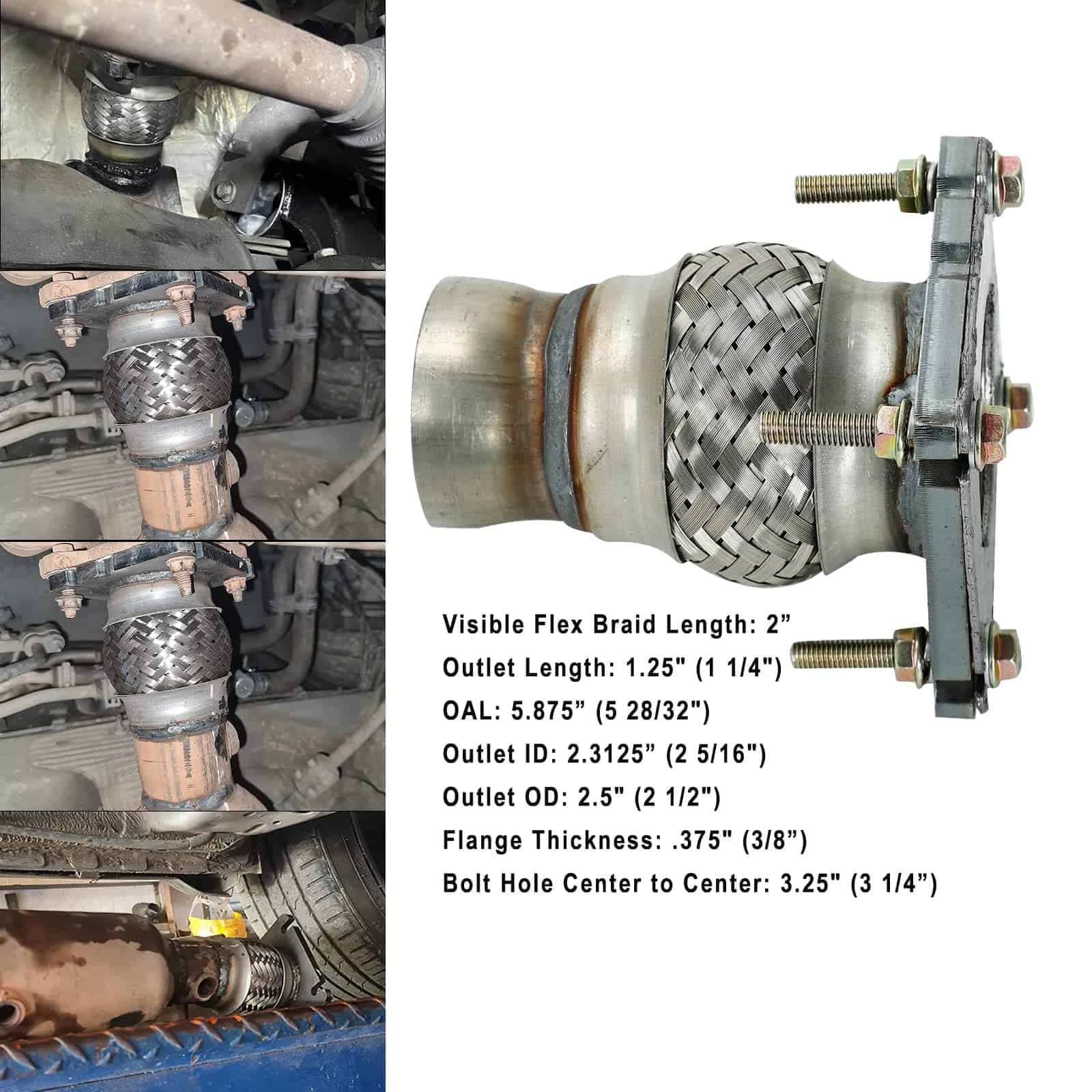 Acoplador de Escape de Tubo de Reparación Flexible con - Imagen 3
