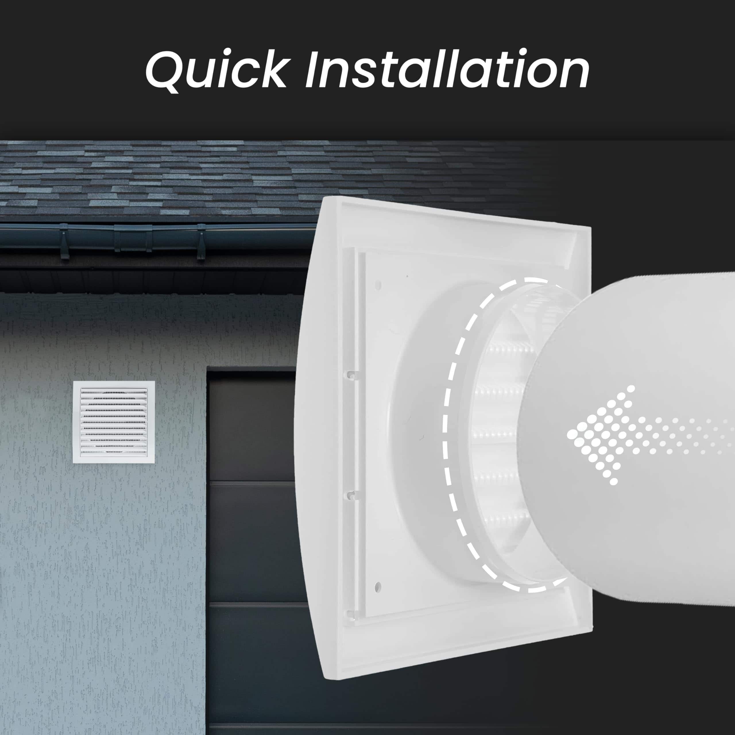 Campana de escape negra de 6 pulgadas -Negro con brida - Imagen 5