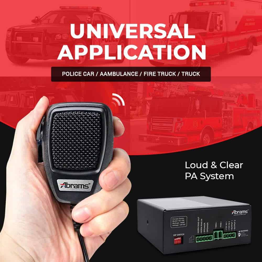 Sirenas de Vehículos de Emergencia Abrams - Sistema de PA - Imagen 5