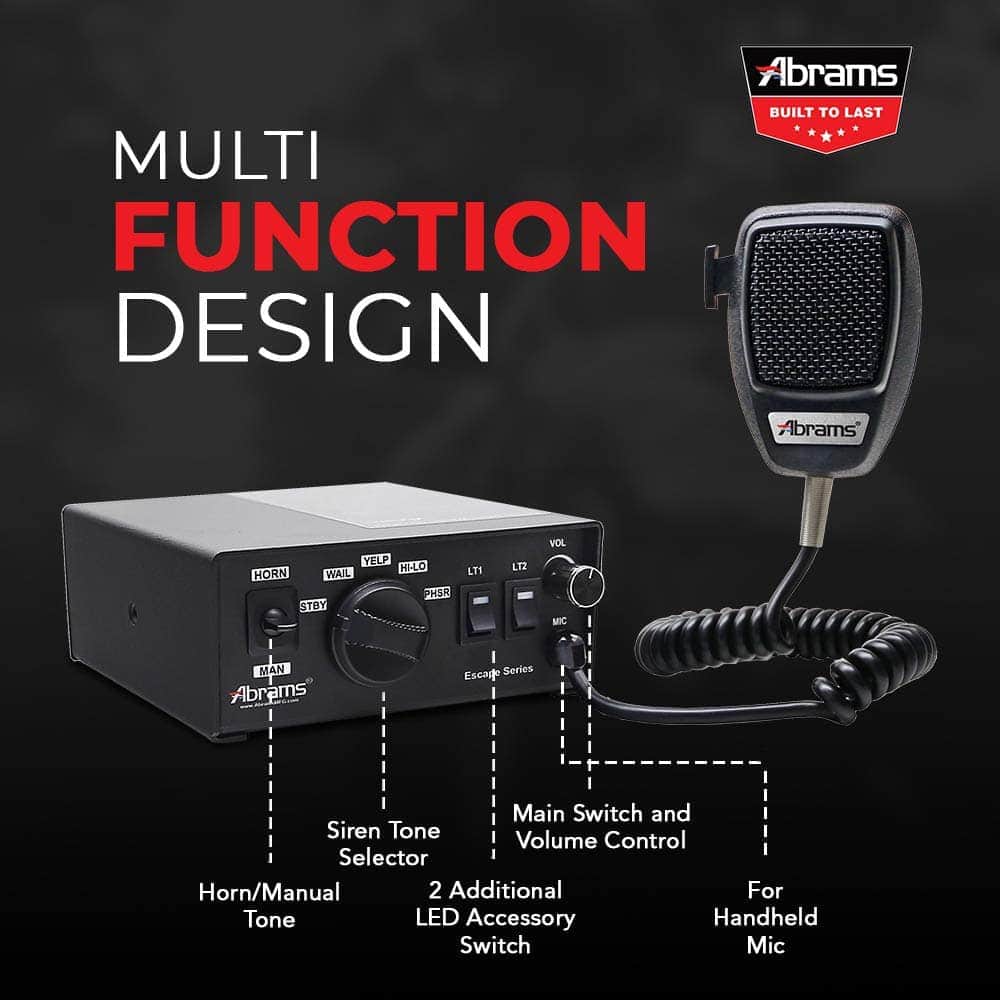 Sirenas de Vehículos de Emergencia Abrams - Sistema de PA - Imagen 6