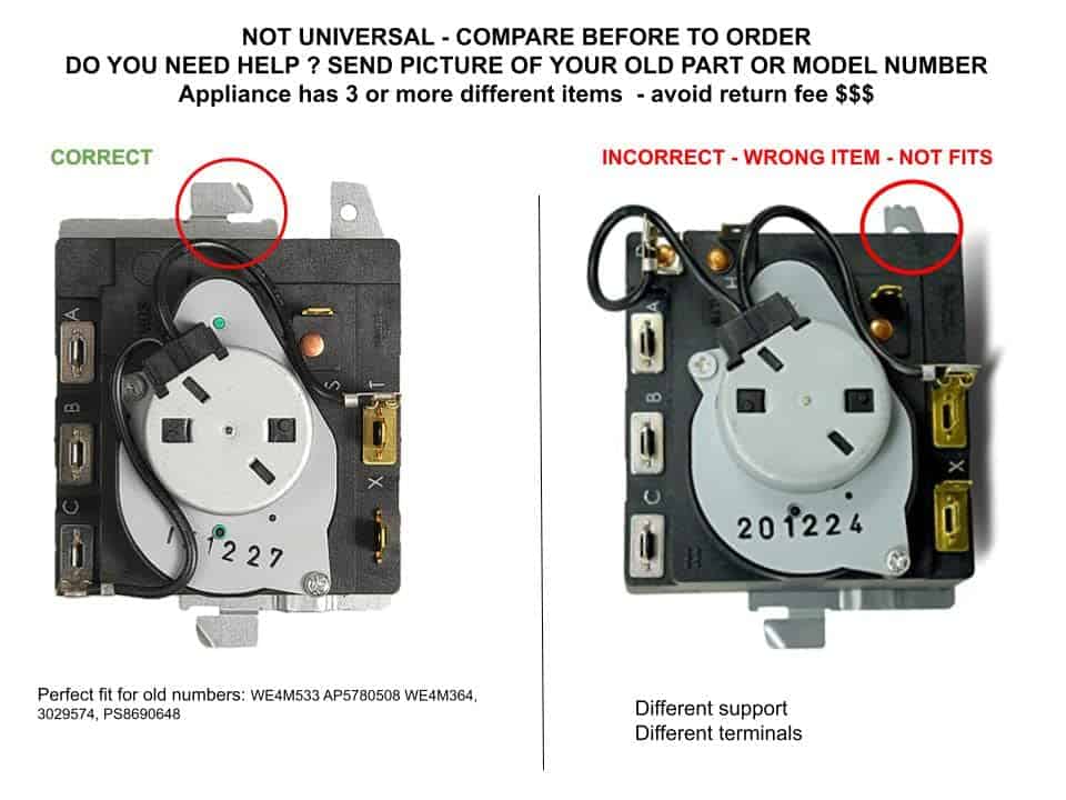 Control de Ciclo de Secadora NORM PACIFIC Modelo - Imagen 5