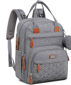 Mochila de pañales, bolsas unisex para bebés con cambiador,