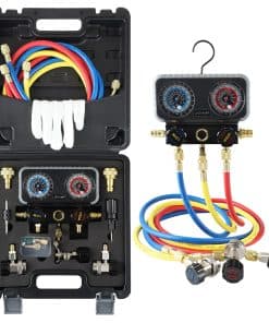 Juego de manómetros Lichamp AC R1234YF R134A, Manifold