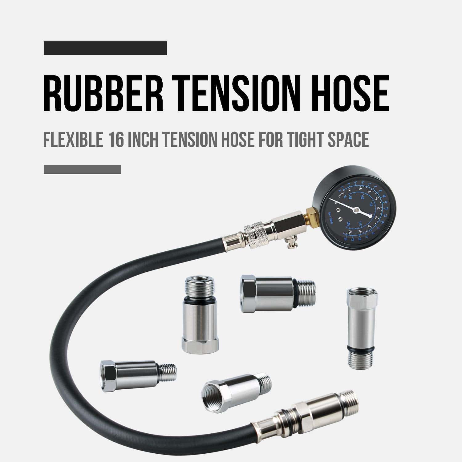 Medidor de compresión de motor Lichamp Automotive, Medidor - Imagen 7