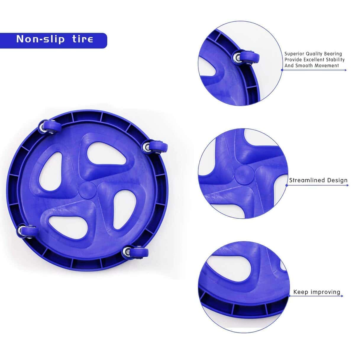 Rueda de Ejercicio Abdominal AIQIBAO Ab Core Coaster Disc - Imagen 5