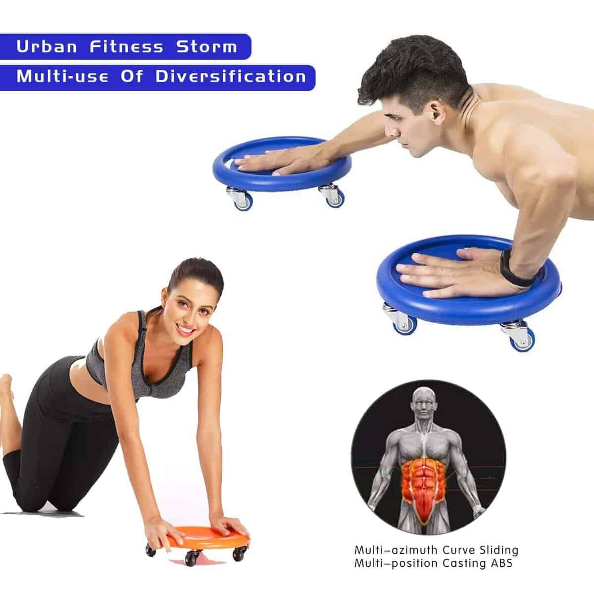 Rueda de Ejercicio Abdominal AIQIBAO Ab Core Coaster Disc - Imagen 8