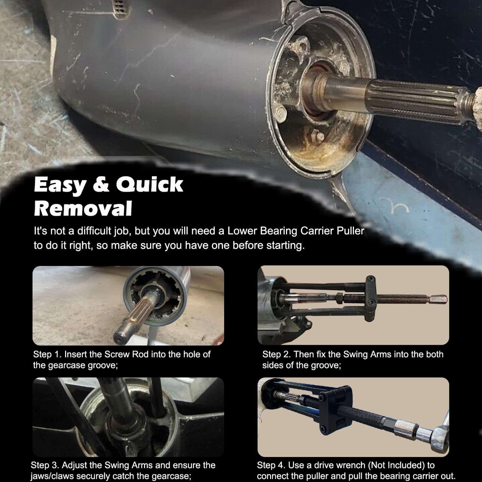 Extractor de carcasa de cojinete inferior para Yamaha - Imagen 5