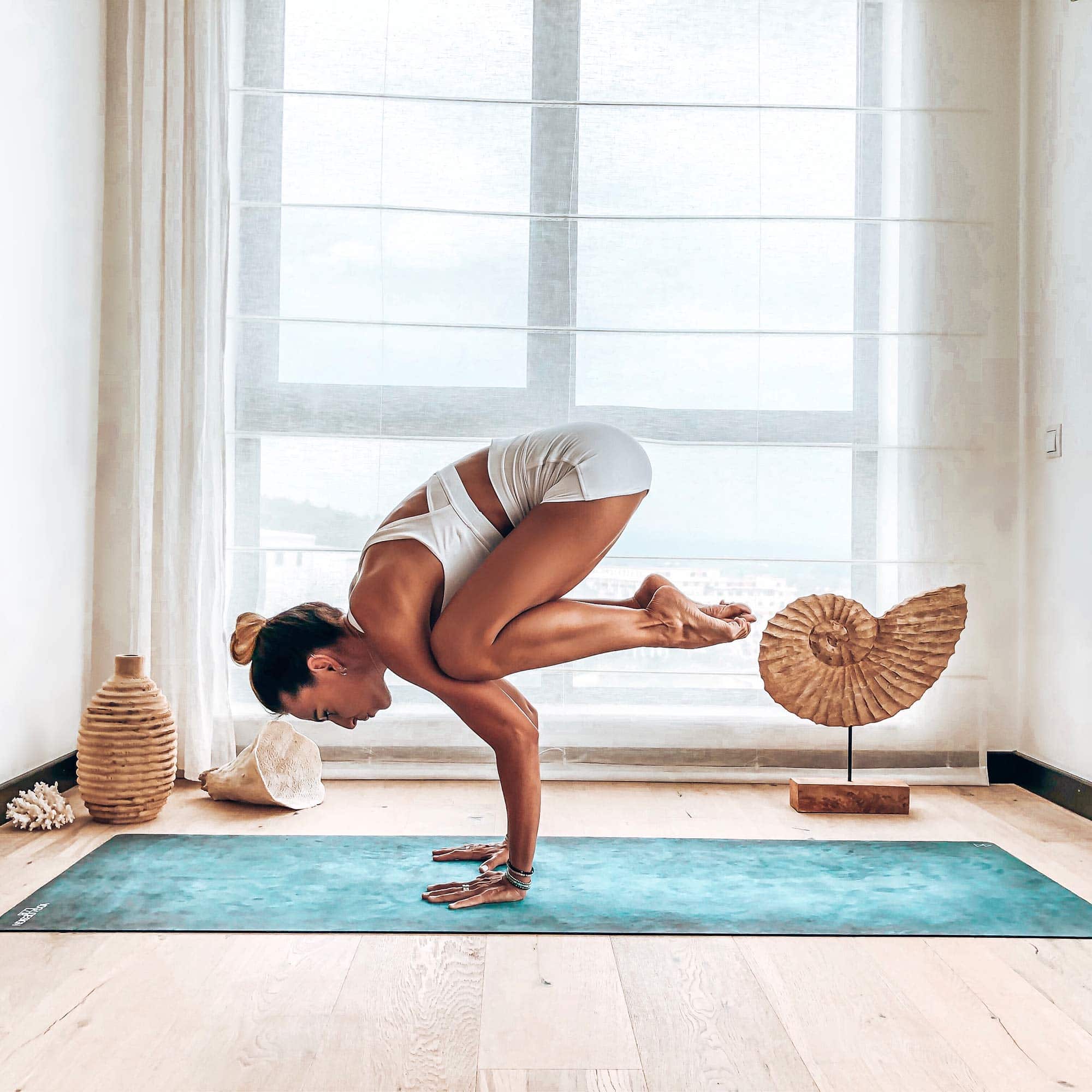 Tapete de Viaje de Yoga | Tapete+Toalla 2 en 1 | Liviano, - Imagen 6