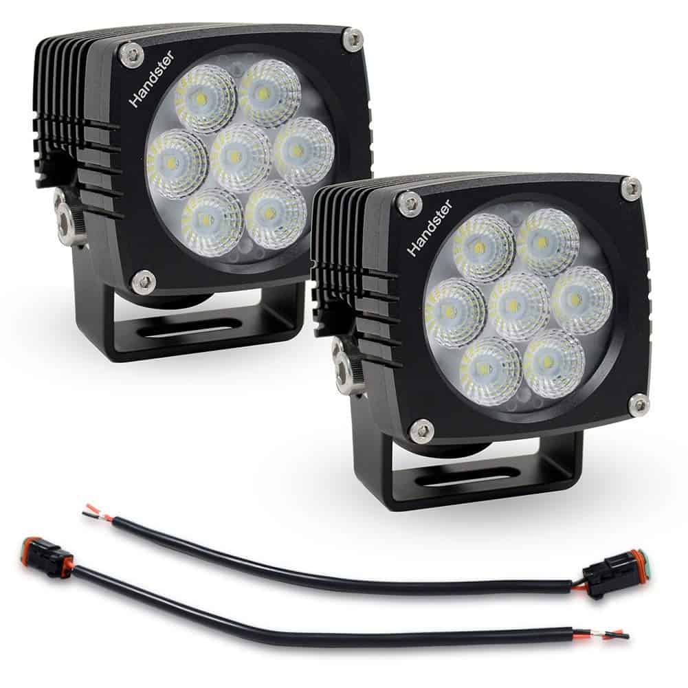 Handster Cool White LED Pod Light 3inch Cube Flood Driving