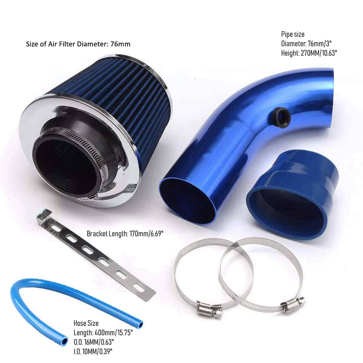 Kit de Admisión de Aire Frío Universal de 3 Pulgadas - Imagen 4