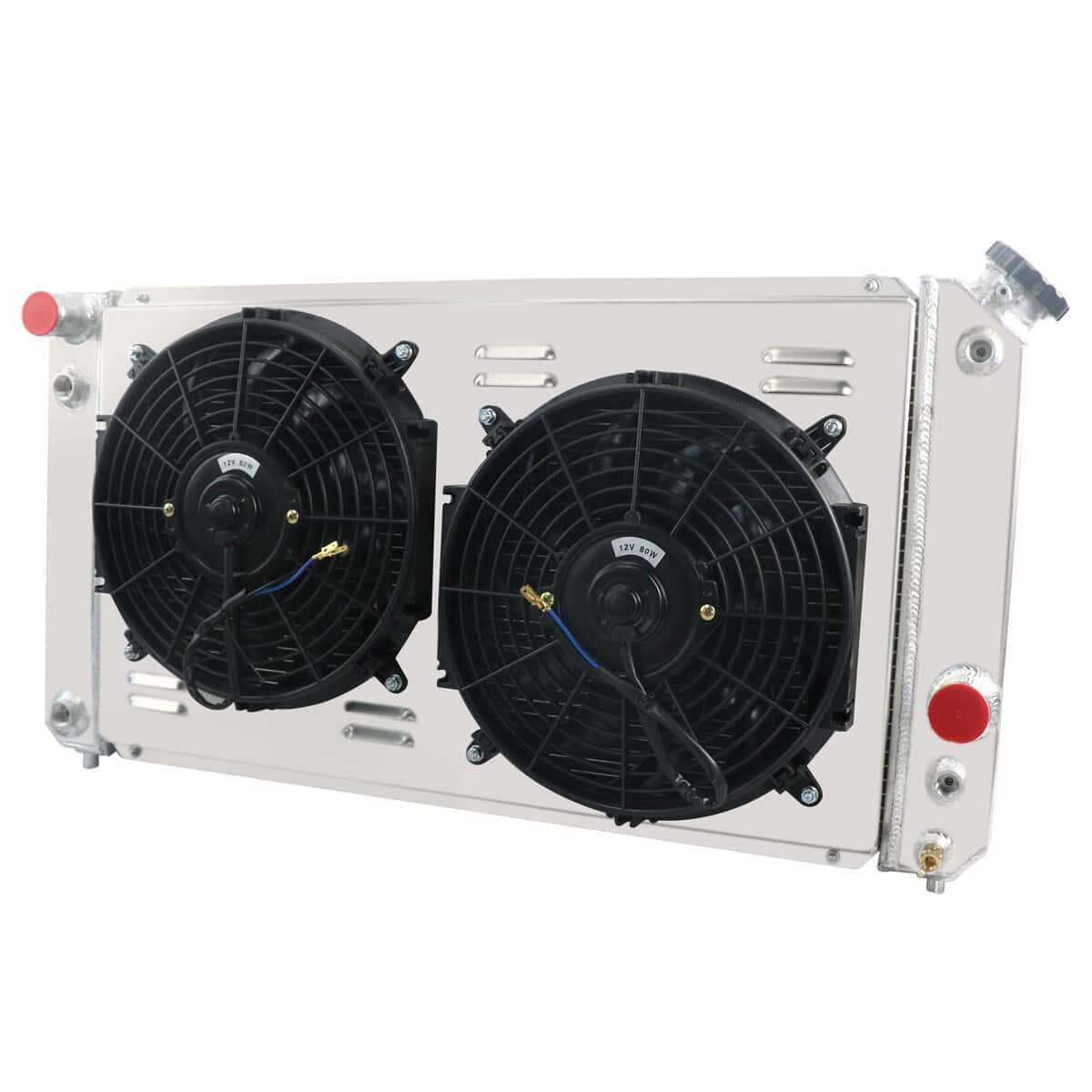 Radiador de Aluminio de 3 Filas + Ventilador de Envoltura +